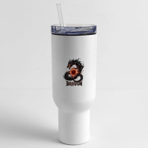 Dravon Fire Dragon Dark Fantasy Graphic T-Shirt - 40 oz Travel Tumbler