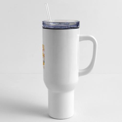 Born To Chill Forced To Work Funny Beach - 40 oz Travel Tumbler