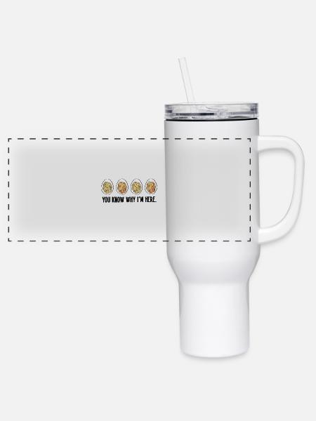 You Know Why I m Here Thanksgiving Deviled Eggs - 40 oz Travel Tumbler - white