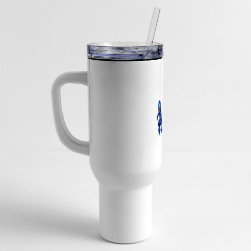 Blue Alien Crouch - 40 oz Travel Tumbler
