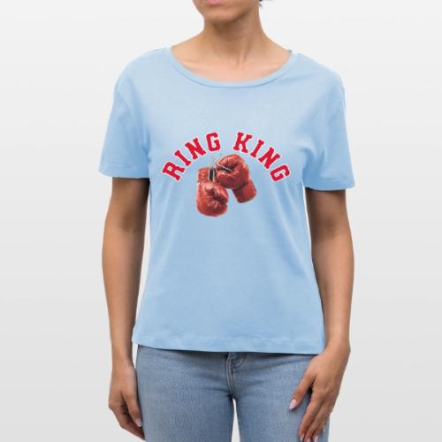 Boxing: Ring King Glory - Stanley/Stella Serena Women’s Relaxed Organic T-Shirt