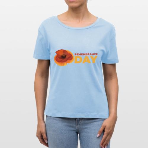 Remembrance Day - Stanley/Stella Serena Women’s Relaxed Organic T-Shirt