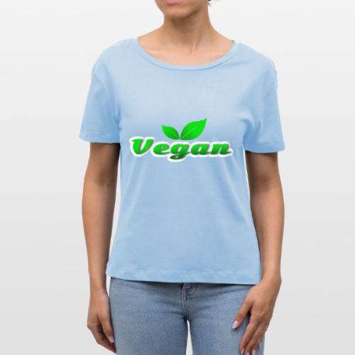 Pure Vegan Leaves - Stanley/Stella Serena Women’s Relaxed Organic T-Shirt