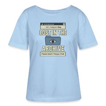 Lost in the Archive - Stanley/Stella Serena Women’s Relaxed Organic T-Shirt - blue soul - Front - Anna (173cm)