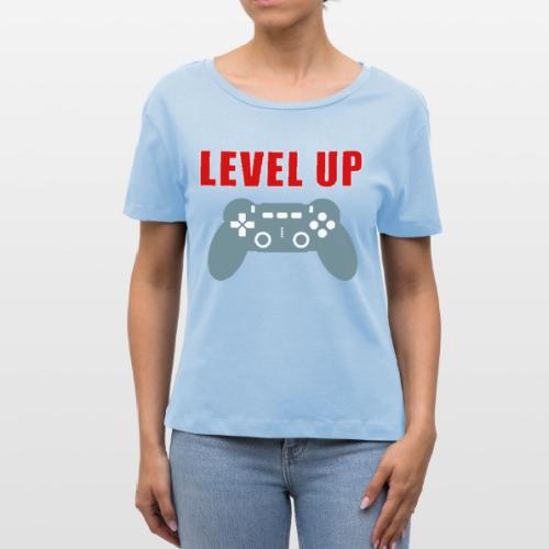 Level Up Gamer Controller Apparel - Stanley/Stella Serena Women’s Relaxed Organic T-Shirt