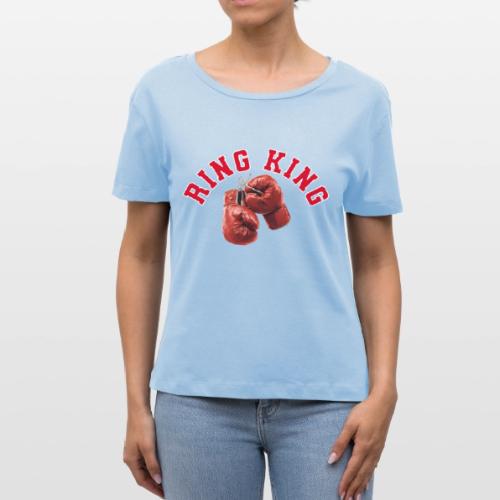 Boxing: Ring King Glory - Stanley/Stella Serena Women’s Relaxed Organic T-Shirt