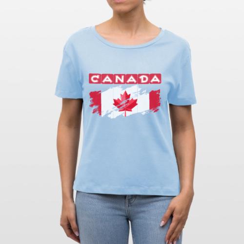 Canada, Inspired by the Canadian flag - Stanley/Stella Serena Women’s Relaxed Organic T-Shirt