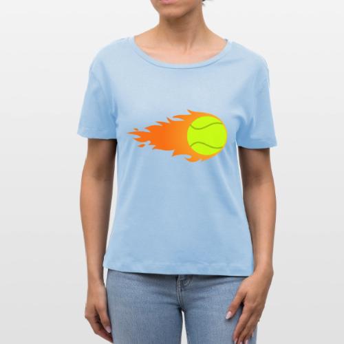 Tennis Ball - Stanley/Stella Serena Women’s Relaxed Organic T-Shirt