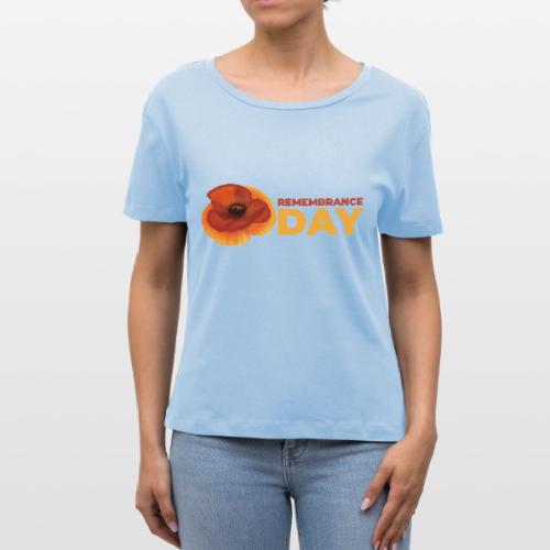 Remembrance Day - Stanley/Stella Serena Women’s Relaxed Organic T-Shirt