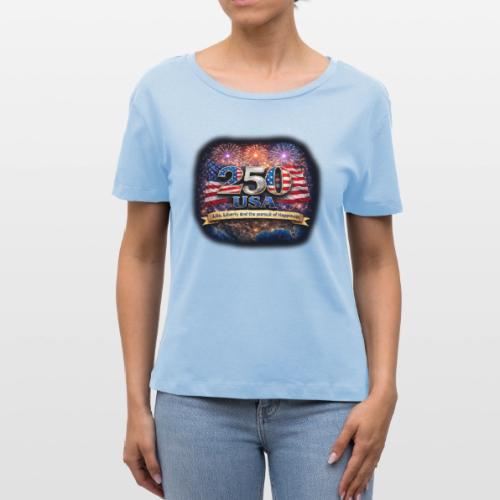 USA 250th Celebration - Stanley/Stella Serena Women’s Relaxed Organic T-Shirt