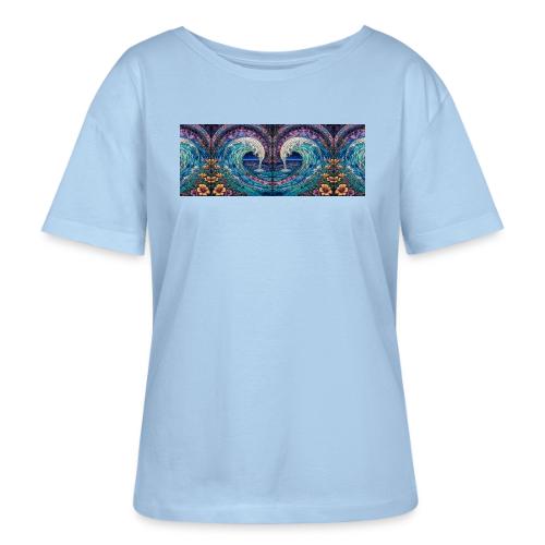 Stained Glass Wave - Stanley/Stella Serena Women’s Relaxed Organic T-Shirt