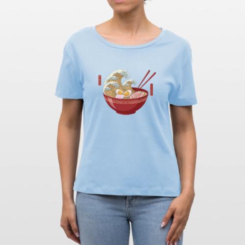 The Great Wave of Ramen - Stanley/Stella Serena Women’s Relaxed Organic T-Shirt