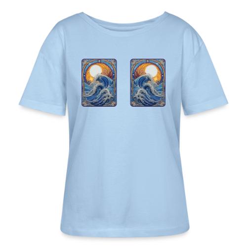 Art Nouveau Wave - Stanley/Stella Serena Women’s Relaxed Organic T-Shirt
