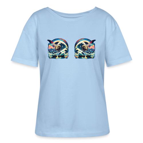 Moonlight Sun Waves - Stanley/Stella Serena Women’s Relaxed Organic T-Shirt