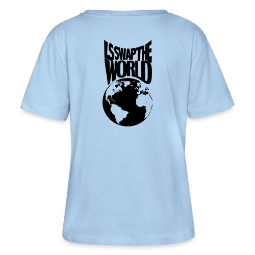 LS Swap the World (Front & Back) - Stanley/Stella Serena Women’s Relaxed Organic T-Shirt