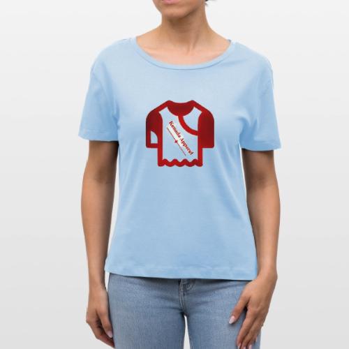 Kenada Logo white spray - Stanley/Stella Serena Women’s Relaxed Organic T-Shirt