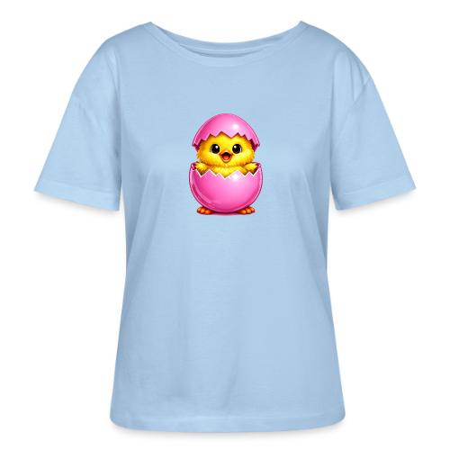 Easter Chick Pink - Stanley/Stella Serena Women’s Relaxed Organic T-Shirt