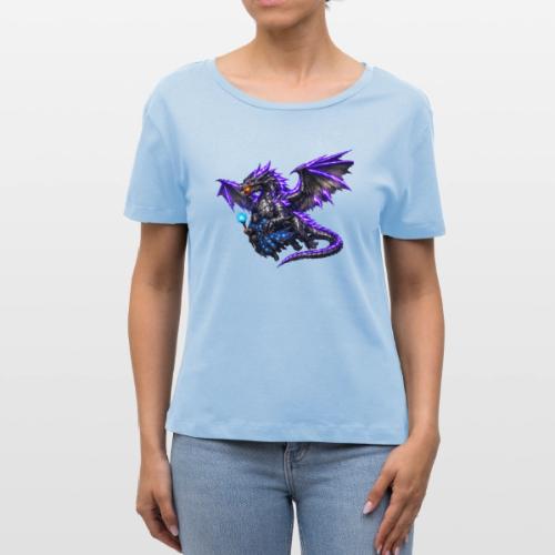 Neon Dragon and Battle Mage - Stanley/Stella Serena Women’s Relaxed Organic T-Shirt