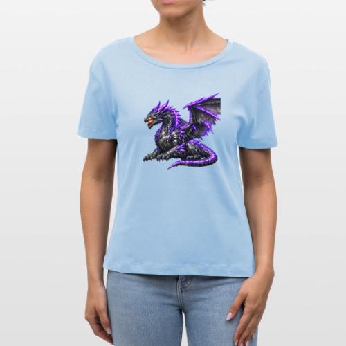 Neon Dragon at Rest - Stanley/Stella Serena Women’s Relaxed Organic T-Shirt