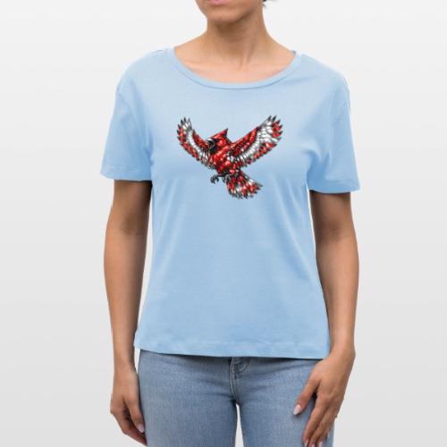 Cardinal in Flight - Stanley/Stella Serena Women’s Relaxed Organic T-Shirt