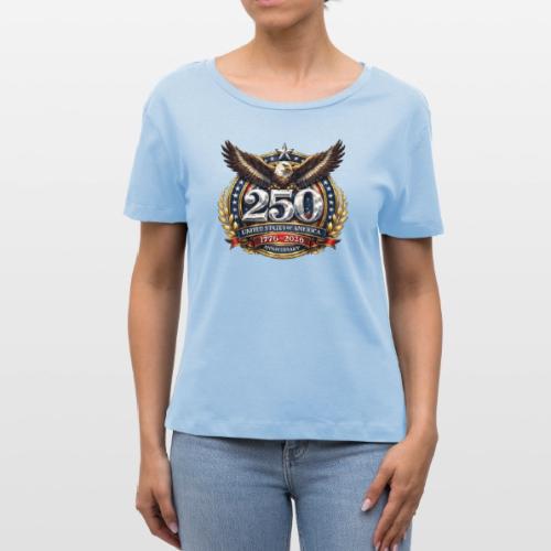American Eagle USA 250th Anniversary 1776–2026 - Stanley/Stella Serena Women’s Relaxed Organic T-Shirt