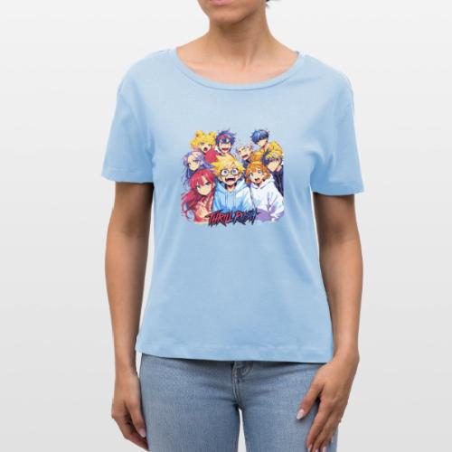 Thrill Rush Anime Squad Streetwear - Stanley/Stella Serena Women’s Relaxed Organic T-Shirt