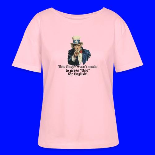 Uncle Sam - Finger - Stanley/Stella Serena Women’s Relaxed Organic T-Shirt