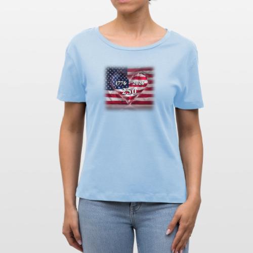 1776-2026 | 250 Years USA - Stanley/Stella Serena Women’s Relaxed Organic T-Shirt