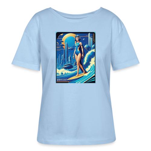 Art Deco City Surfer - Stanley/Stella Serena Women’s Relaxed Organic T-Shirt