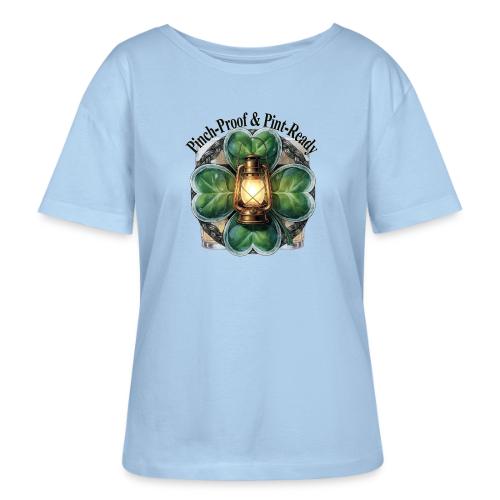 Pinch-Proof Lantern Clover T-Shirt - Stanley/Stella Serena Women’s Relaxed Organic T-Shirt