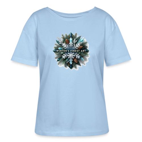 Intricate Frozen Evergreen T-Shirt - Stanley/Stella Serena Women’s Relaxed Organic T-Shirt