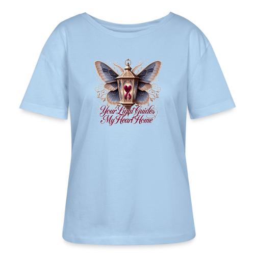 Your Light Guides My Heart HomeGifts T-Shirt - Stanley/Stella Serena Women’s Relaxed Organic T-Shirt