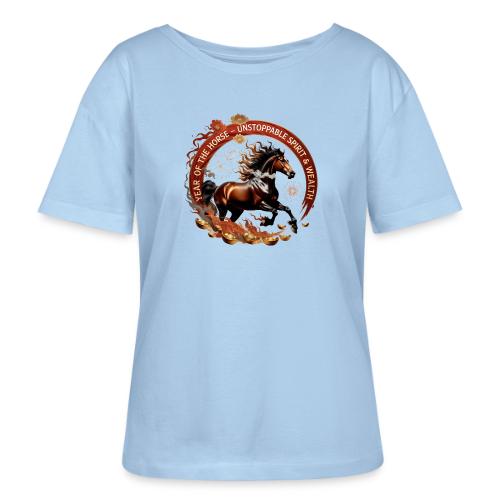 Year of the Horse Fiery Spirit T Shirt, Lunar New - Stanley/Stella Serena Women’s Relaxed Organic T-Shirt