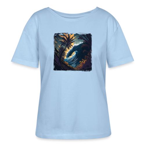 Moonlight Jungle Wave - Stanley/Stella Serena Women’s Relaxed Organic T-Shirt