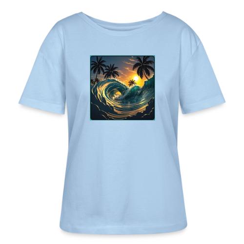 Liquid Morning Wave - Stanley/Stella Serena Women’s Relaxed Organic T-Shirt