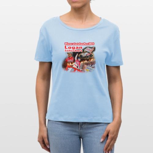Logan Schuchart #LetsRaceTwo Winner - Stanley/Stella Serena Women’s Relaxed Organic T-Shirt