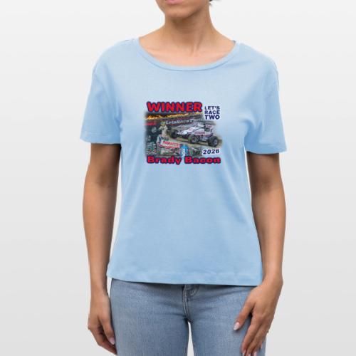 Brady Bacon #LetsRaceTwo Winner - Stanley/Stella Serena Women’s Relaxed Organic T-Shirt