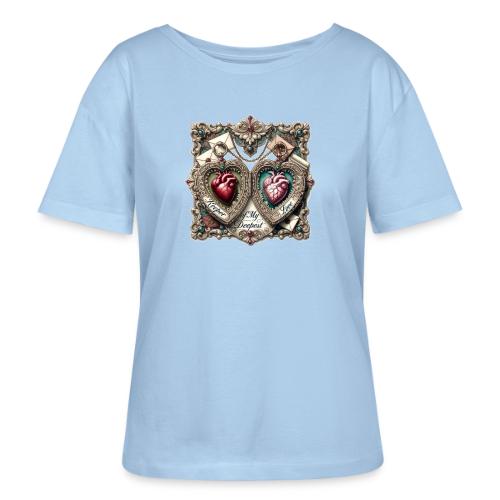 Keeper of My Deepest Love Victorian Locket T-Shirt - Stanley/Stella Serena Women’s Relaxed Organic T-Shirt