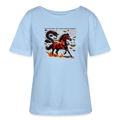 Year of the Horse Victory T Shirt, Lunar New Year - Stanley/Stella Serena Women’s Relaxed Organic T-Shirt