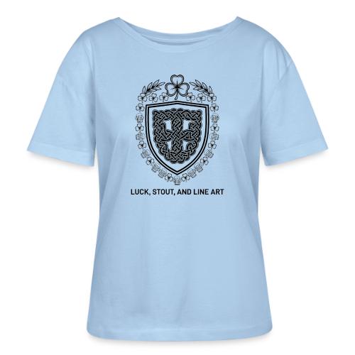 Celtic Knot T-Shirt, Symmetrical Shield - Stanley/Stella Serena Women’s Relaxed Organic T-Shirt