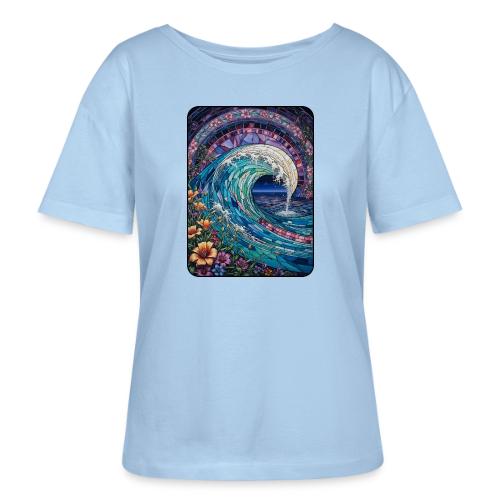 Stained Glass Wave - Stanley/Stella Serena Women’s Relaxed Organic T-Shirt