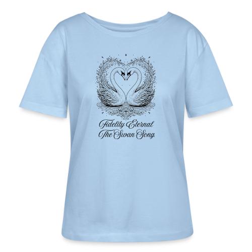 Poetic Swan T-Shirt - Stanley/Stella Serena Women’s Relaxed Organic T-Shirt