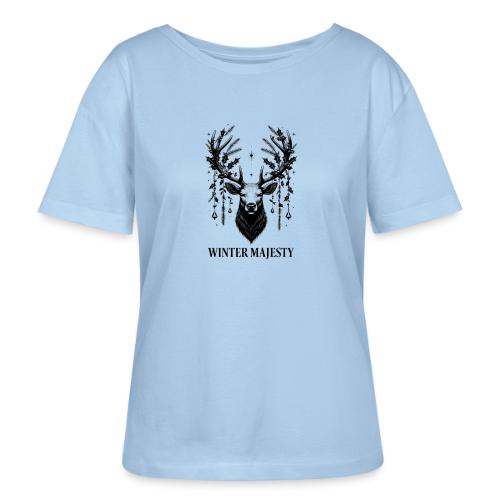 Majestic Reindeer T-Shirt, Poster, & Mug - Stanley/Stella Serena Women’s Relaxed Organic T-Shirt
