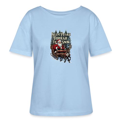 Nostalgic Santa T-Shirt - Stanley/Stella Serena Women’s Relaxed Organic T-Shirt