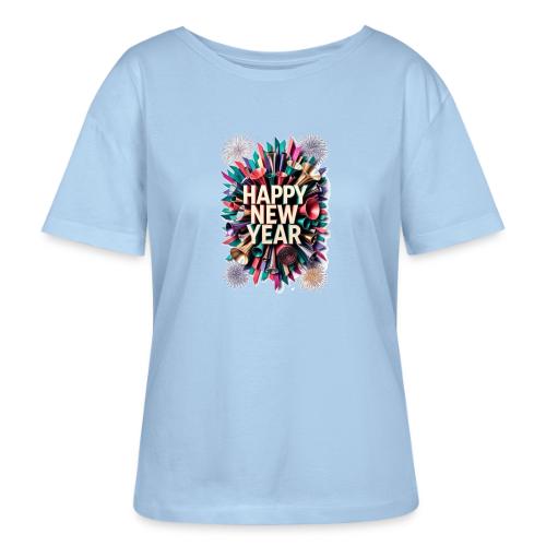 New Year's Party Horn T-Shirt - Stanley/Stella Serena Women’s Relaxed Organic T-Shirt