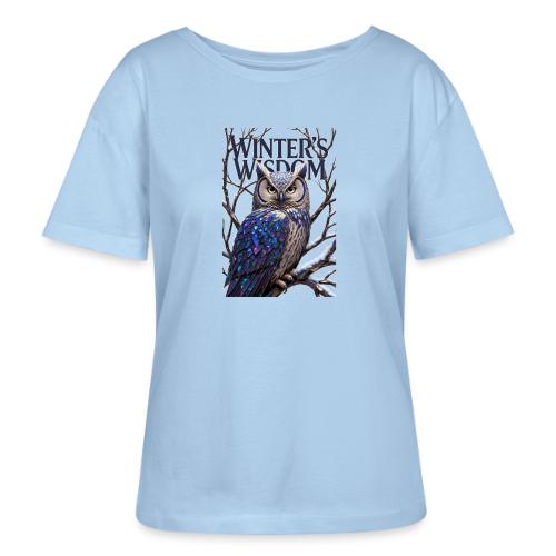 Crystalized Forest Owl T-Shirt - Stanley/Stella Serena Women’s Relaxed Organic T-Shirt