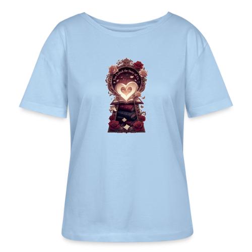 You Unlock the Story of Us Library Gifts T-Shirts - Stanley/Stella Serena Women’s Relaxed Organic T-Shirt