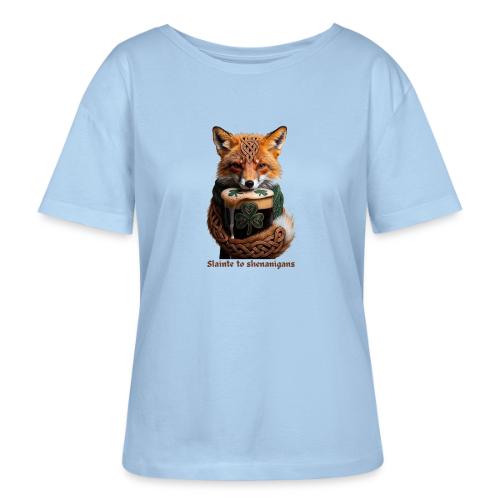 Sly Emerald Fox Toast T-Shirt - Stanley/Stella Serena Women’s Relaxed Organic T-Shirt