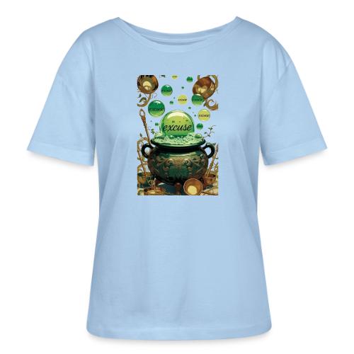 Emerald Excuses Cauldron Graphic Tee - Stanley/Stella Serena Women’s Relaxed Organic T-Shirt