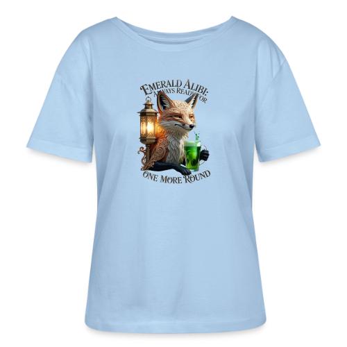 Emerald Alibi Fox Graphic Tee - Stanley/Stella Serena Women’s Relaxed Organic T-Shirt